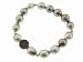 South Sea Pearl Bracelet with Black Diamond Eye Charm by Mizuki