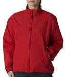 IMAGE OF UltraClub Ladies? Adventure All-Weather Jacket, 2X-Large, Red/Charcoal