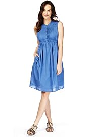Pure Cotton Pintuck Tunic Dress