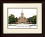 Ohio State University Alma Mater Alma Mater 14x18 Lithograph in Mahogany Frame