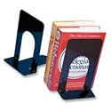 LEO87915 Bookends, Non-skid, 9", Steel, 2/PR, Black (LEO87915).