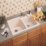 Eljer 212-4081-83 Primavera Kitchen Sink Almond Cast Iron 33 x 22
