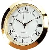 White Dial, White, Roman Numbers, Brass Bezel