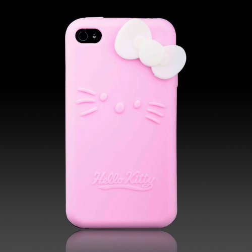 Hello Kitty Pink Silicone w bow (bow color may 