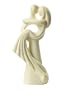 Brautpaar: Hochzeitspaar, 10 cm, creme, moderner Stil, Polyresin