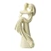 Brautpaar: Hochzeitspaar, 10 cm, creme, moderner Stil, Polyresin