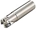 KYOCERA MEW1250W125103T Indexable End Mill, Steel, Weldon Shank, 3 Inserts, 1.25" Cutting Diameter, 0.3930" Max Drilling Depth, 1.2500" Shank Diameter, 4.0000" Length (Renewed)