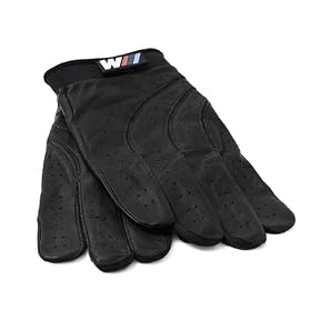 BMW M Logo Negroid Leather Driving Gloves