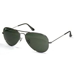 Ray-Ban Mens RB3025 Aviator Large Metal Sunglasses