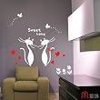 Home Decor Mural Art Wall Paper Stickers -Sweet love WDC-905