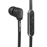 JAYS a-JAYS Four iPhone Earphones with Mic/Remote (Black Rubber Coated /Metal Finish)