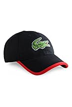 Men's Pique Contrast Tipped Oversized Croc Logo Cap