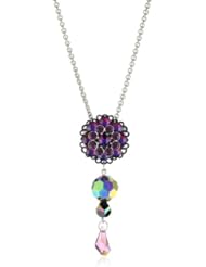 Tarina Tarantino "Starchild" Lucite Filagree Flower Pendant Necklace