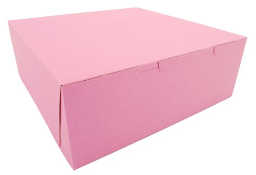 Southern Champion Tray 0891 Pink Paperboard Non-Window Lock-Corner Bakery Box, 14