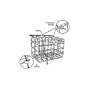Wald 582 Rear Folding Bicycle Basket (12.75 x 7.25 x 8.5, Silver)