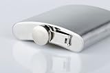Huntington 7 oz. Stainless Steel Hip Flask Silver (1956 US)