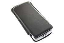 Nokia 2720 fold Ledertasche Etui offen - Black Edition