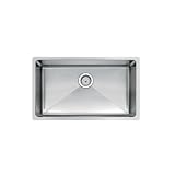 Buy 30 x 18 Undermount Single Bowl Stainless Steel Kitchen Sink with Coved Corners by Water Creation