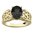 14K Yellow Gold Onyx Ring