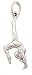 Sterling Silver Hand Standing Gymnast Charm