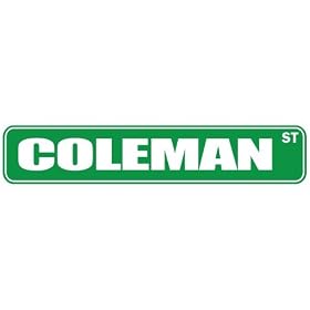 Click here to buy  COLEMAN ST  STREET SIGN by topexpressions.
