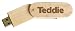 Engraved Wooden USB Flash Drive 8 GB - Engraved name Teddie