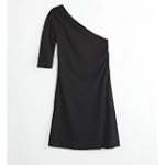 Promises Promises Womens One Shoulder Black Dress