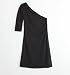 Promises Promises One Shoulder Black Dress