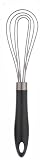 Cuisipro Silicone  10 Inch Flat Whisk, Frosted Head/Black Handle
