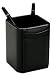 Black Leather Pencil Cup