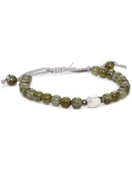 Tai Labradorite Stones with Sterling Silver Nugget Bracelet
