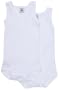 Petit Bateau - Sp�cial Lot de 2 Bodies sans manches - Mixte B�b� - Blanc