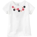 Carter's(カーターズ) フローラル インベリッシュ ティ ホワイト トップス半袖Tシャツ 6歳【並行輸入】