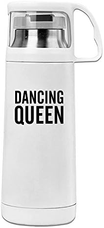 Starbks Hot Dancing Off Shoulder Stainless Steel Vacuum Insulated Water Bottle White