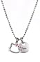 Hello Kitty Pink Enamel 35th Anniversary "Cute" Pendant, 18"