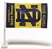 NCAA Notre Dame Fighting Irish Car Flag ND Logo with Free Wall Brackett