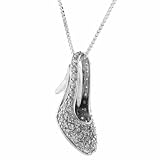 Sterling Silver High Heel Pump Fancy Shoe Pendant
