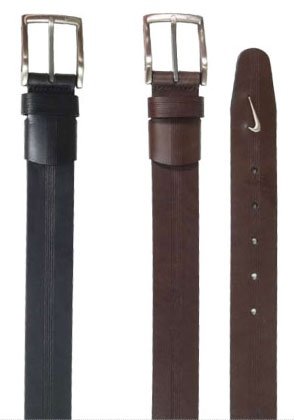 Nike Golf G-Flex Modern Embossed Belt (color=Black,Length=34)