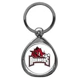 Arkansas Razorbacks High-Polish Chrome Key Tag (Set of 2)