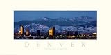Denver-Skyline and Mountains - Jerry Driendl Art Print Poster 20 x 10