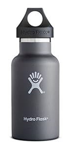 Hydro Flask Vacuum Insulated Stainless Steel Water Bottle, Standard Mouth - 12oz, Graphite