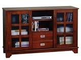 Review Home Styles  / Home Styles Light Cherry Low Sliding Door Cabinet 53x16.5x35.5-in.