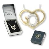 Crystal God's Heart Necklace Gift Boxed