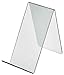 Azar Displays 515425 3.5-Inch Width by 7.5-Inch Depth by 6.5-Inch Height Acrylic Easel Display, 10- Pack