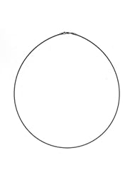 18K White Gold Twisted Wire 1.3mm Necklace 18 Inch