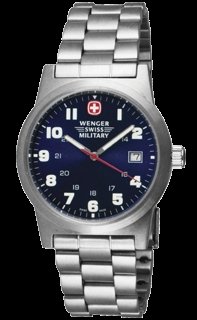 Wenger Men's 72808 Analog Display Swiss Quartz Silver Watch