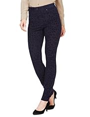 Cotton Rich Animal Flocked Denim Jeggings