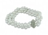 14K 6-6.5MM Triple Strand Cultured (Akoya) Pearl Bracelet
