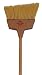 Zephyr 34058 Zip-Qik Wide Angle Broom with Plastic Handle, 9" Head Width, 54" Overall Length, Brown (Case of 12)