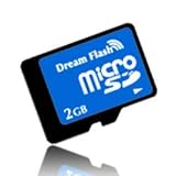 DreamFlash microSD 2GB ブルー DF-MISD2GB-BL 完全防水 著作権保護機能 5年保証 SDアダプター付の画像
